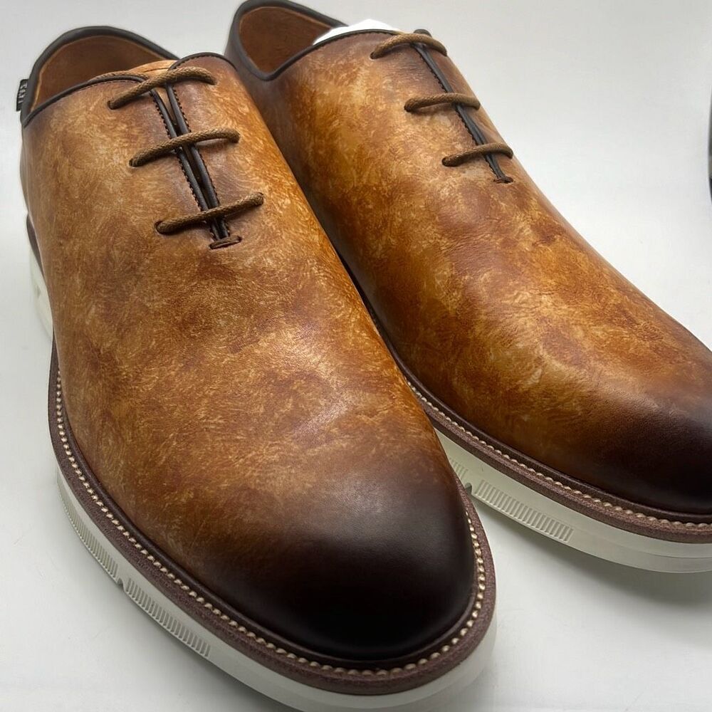 Taft statement oxford Lace up walnut leather Men dress shoes Men 10.5‎ New